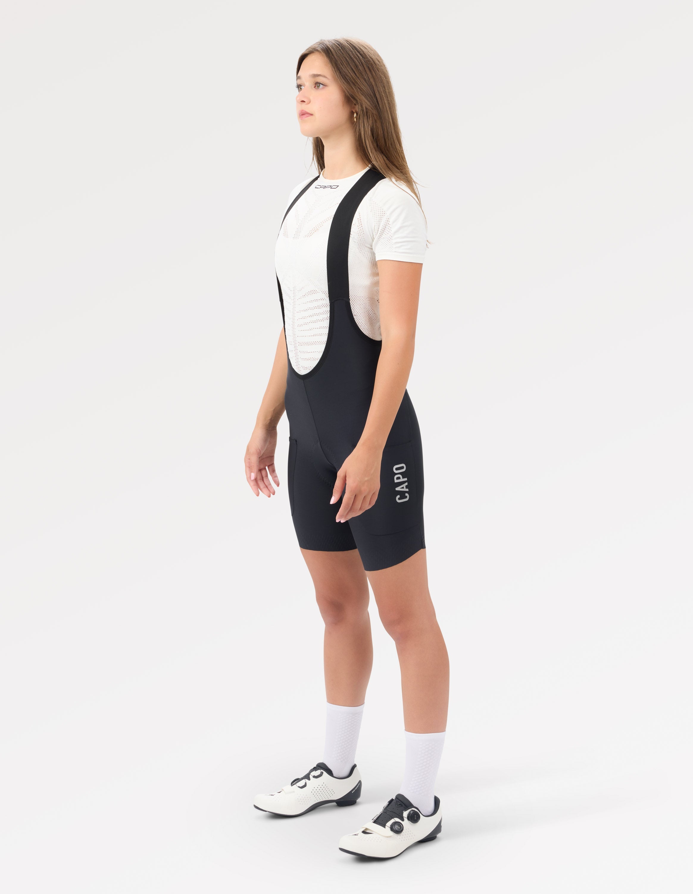 Super Corsa Race Women's Drop Tail Cargo Bib Shorts - Black