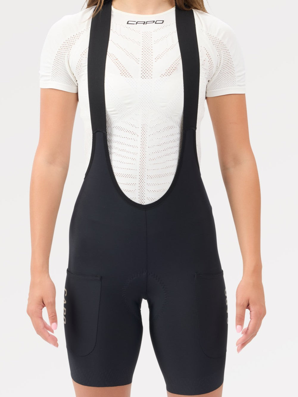 Super Corsa Race Women's Drop Tail Cargo Bib Shorts - Black