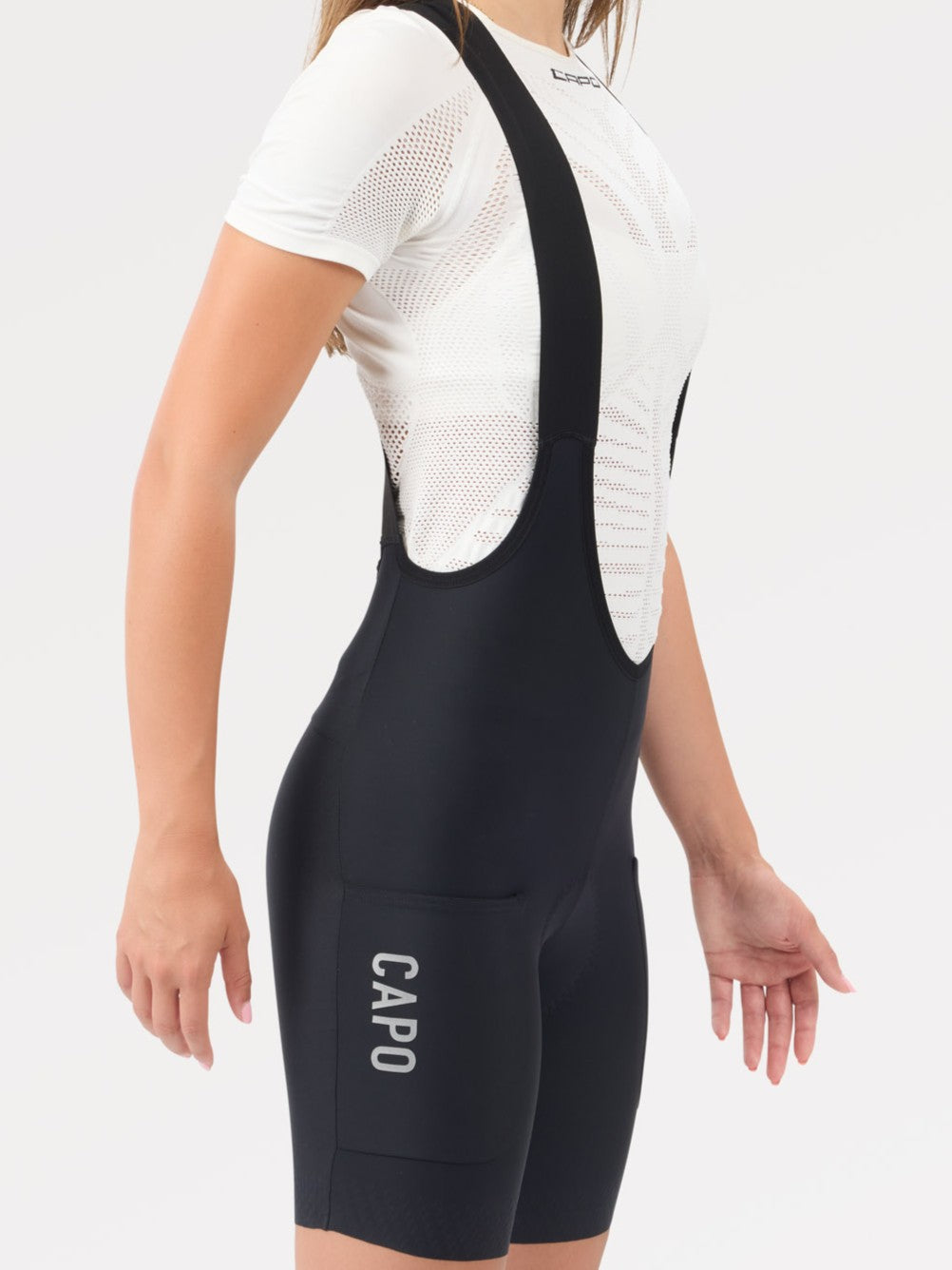 Super Corsa Race Women's Drop Tail Cargo Bib Shorts - Black